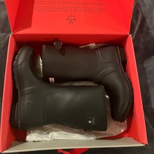 Calf black hunter boots